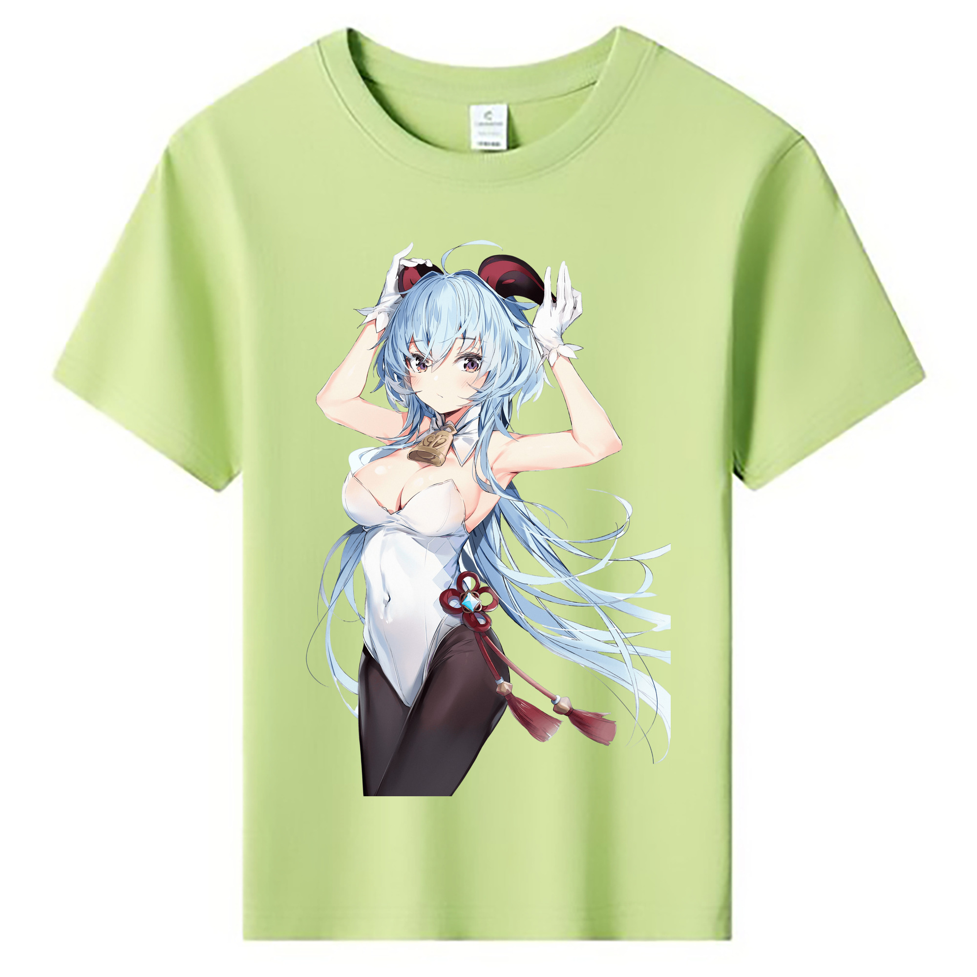 げんし神 甘雨 かんう genshin Ganyu 綿100％キッズTシャツ（フロントプリント）